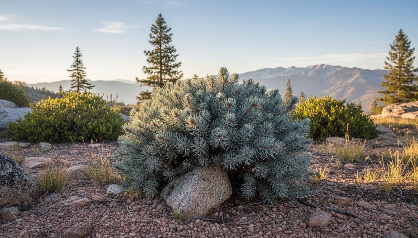 Dwarf White Fir 'Wells Victoria' (Abies Concolor Glauca Compacta 'Wells Victoria') - Evergreen Trees