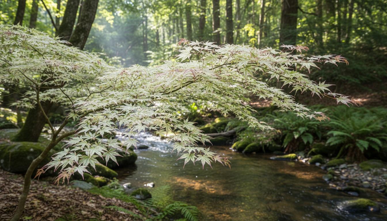 Variegated Japanese Maple 'Butterfly' (Acer Palmatum 'Butterfly') - Shade Trees