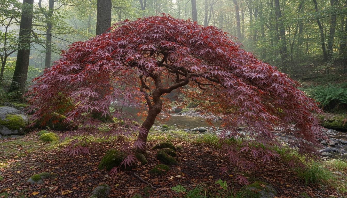 Red Laceleaf Japanese Maple 'Red Dragon' (Acer Palmatum Dissectum 'Red Dragon') - Shade Trees