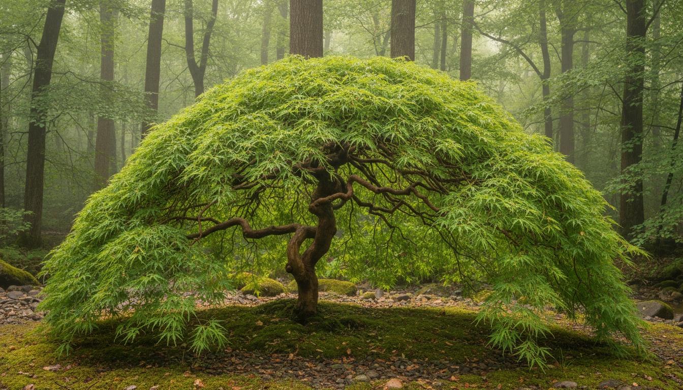 Weeping Green Laceleaf Japanese Maple 'Viridis' (Acer Palmatum Dissectum 'Viridis') - Shade Trees