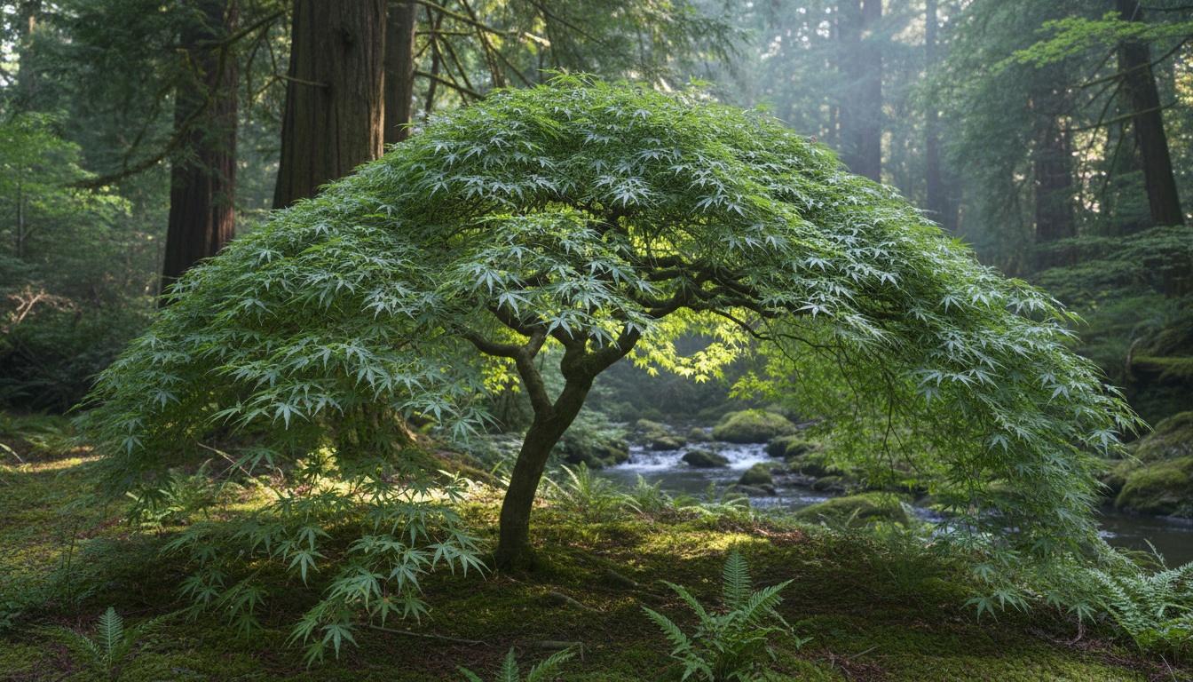Green Laceleaf Japanese Maple 'Waterfall' (Acer Palmatum Dissectum 'Waterfall') - Shade Trees