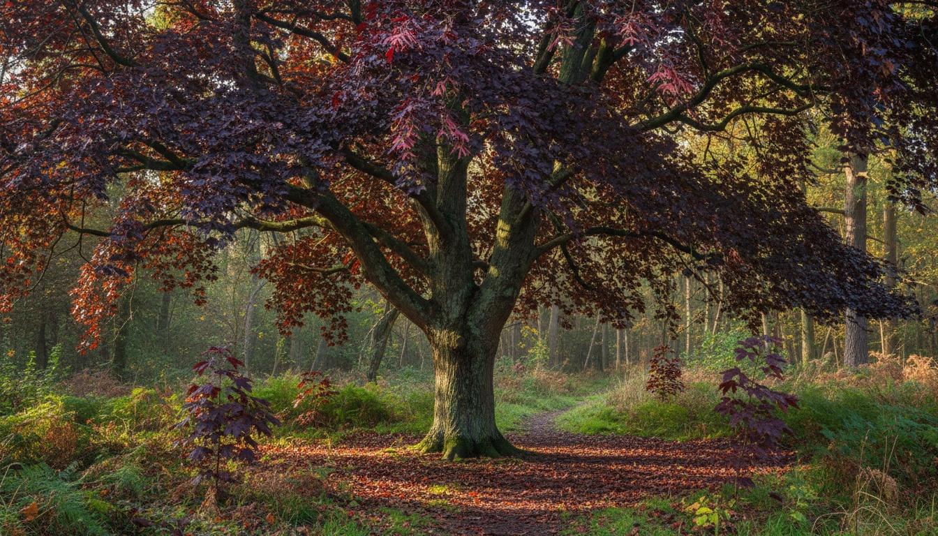 Crimson King Norway Maple (Acer Platanoides 'Crimson King') - Shade Trees