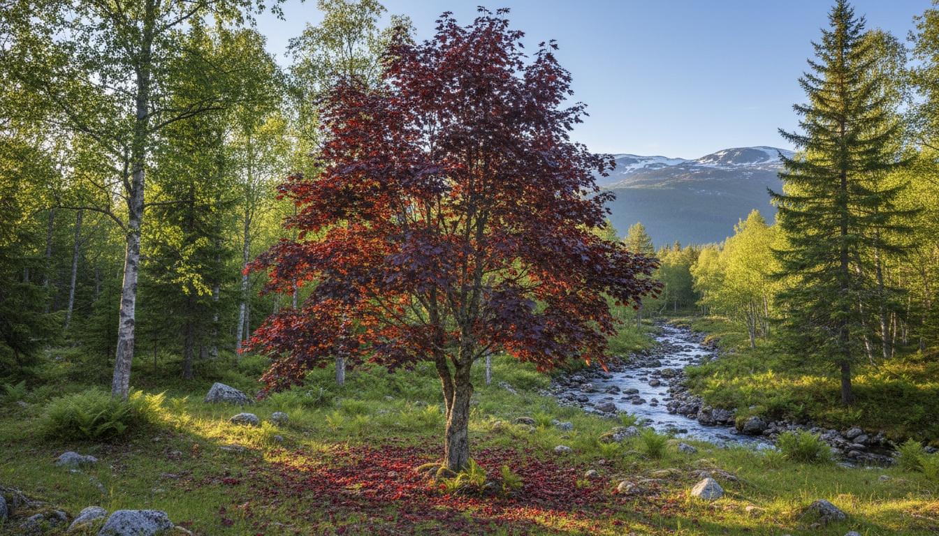 Norway Maple 'Crimson Sentry' (Acer Platanoides 'Crimson Sentry') - Shade Trees