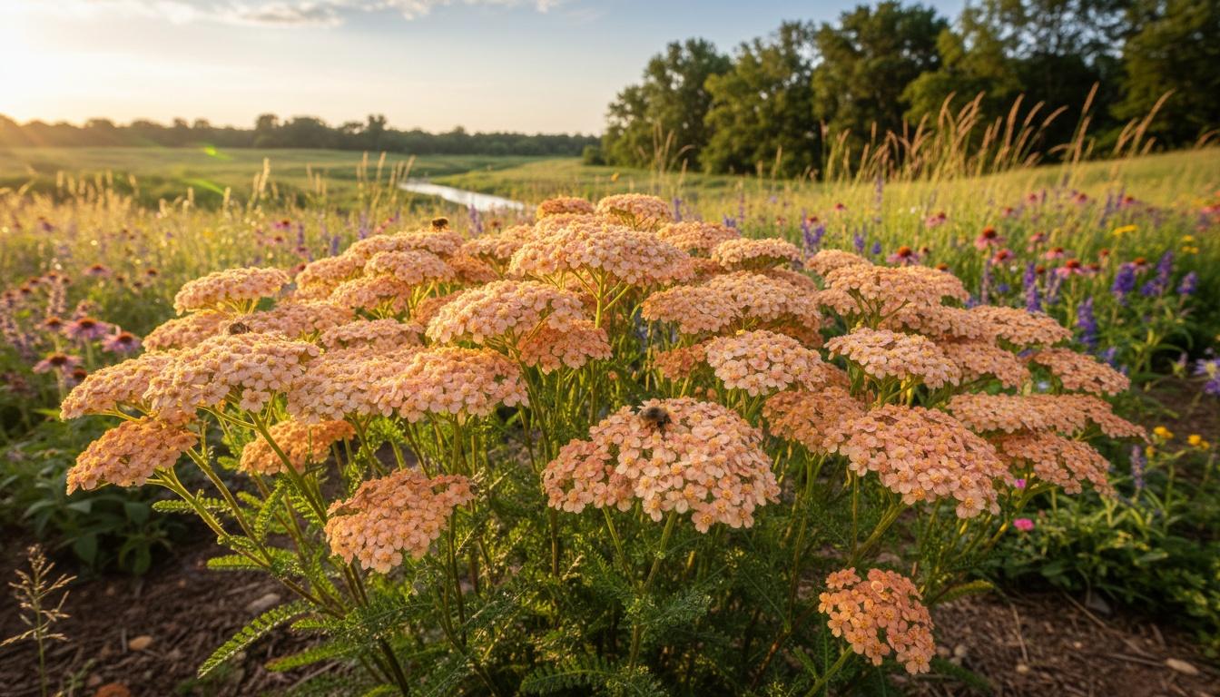 Peach Yarrow 'Firefly Peach Sky' (Achillea Pp32404 'Firefly Peach Sky') - Perennials