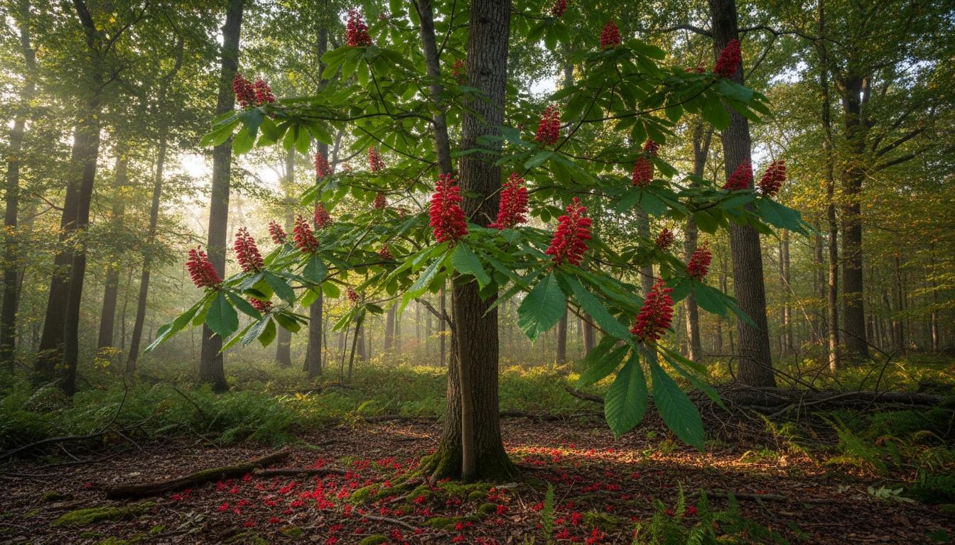 Red Buckeye (Aesculus Pavia) - Shade Trees