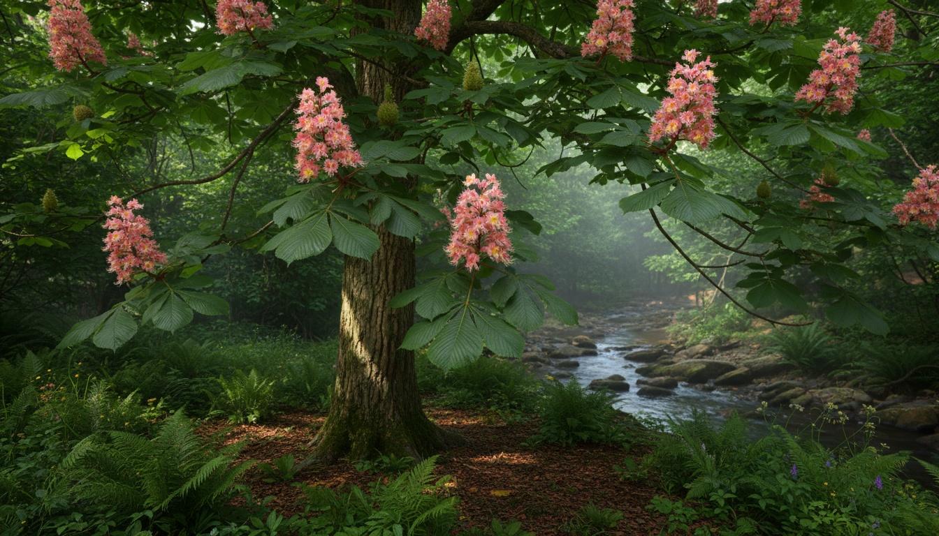 Horse Chestnut 'Fort Mcnair' (Aesculus X Carnea 'Fort Mcnair') - Flowering Trees