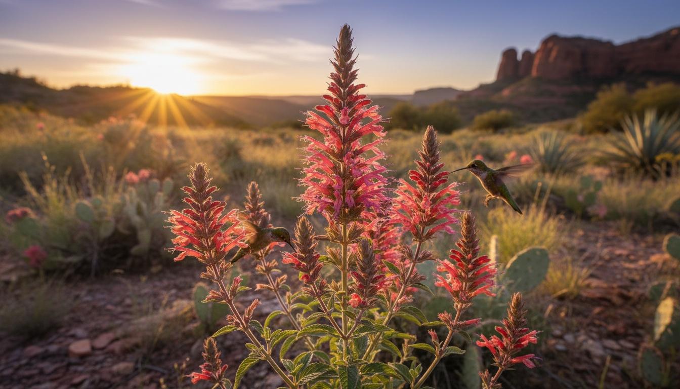 Sunset Hyssop Hummingbird Mint (Agastache Rupestris) - Perennials