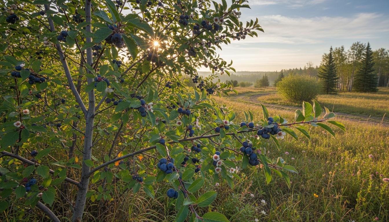 Saskatoon Serviceberry Shrub 'Regent' (Amelanchier Alnifolia 'Regent') - Ground Layers