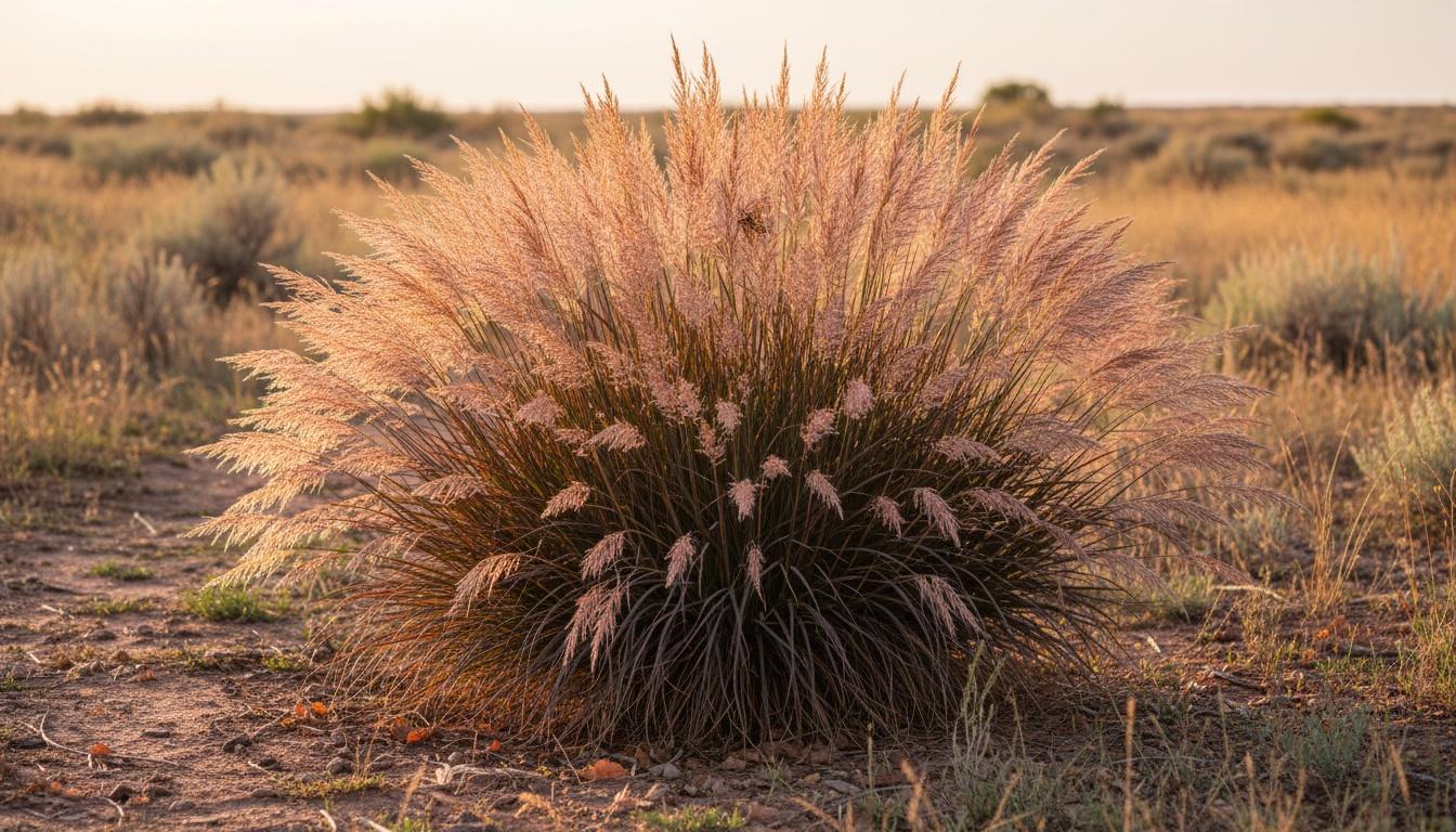 Bushy Bluestem Grass 'Holy Smoke' (Andropogon Gerardii 'Holy Smoke') - Grasses