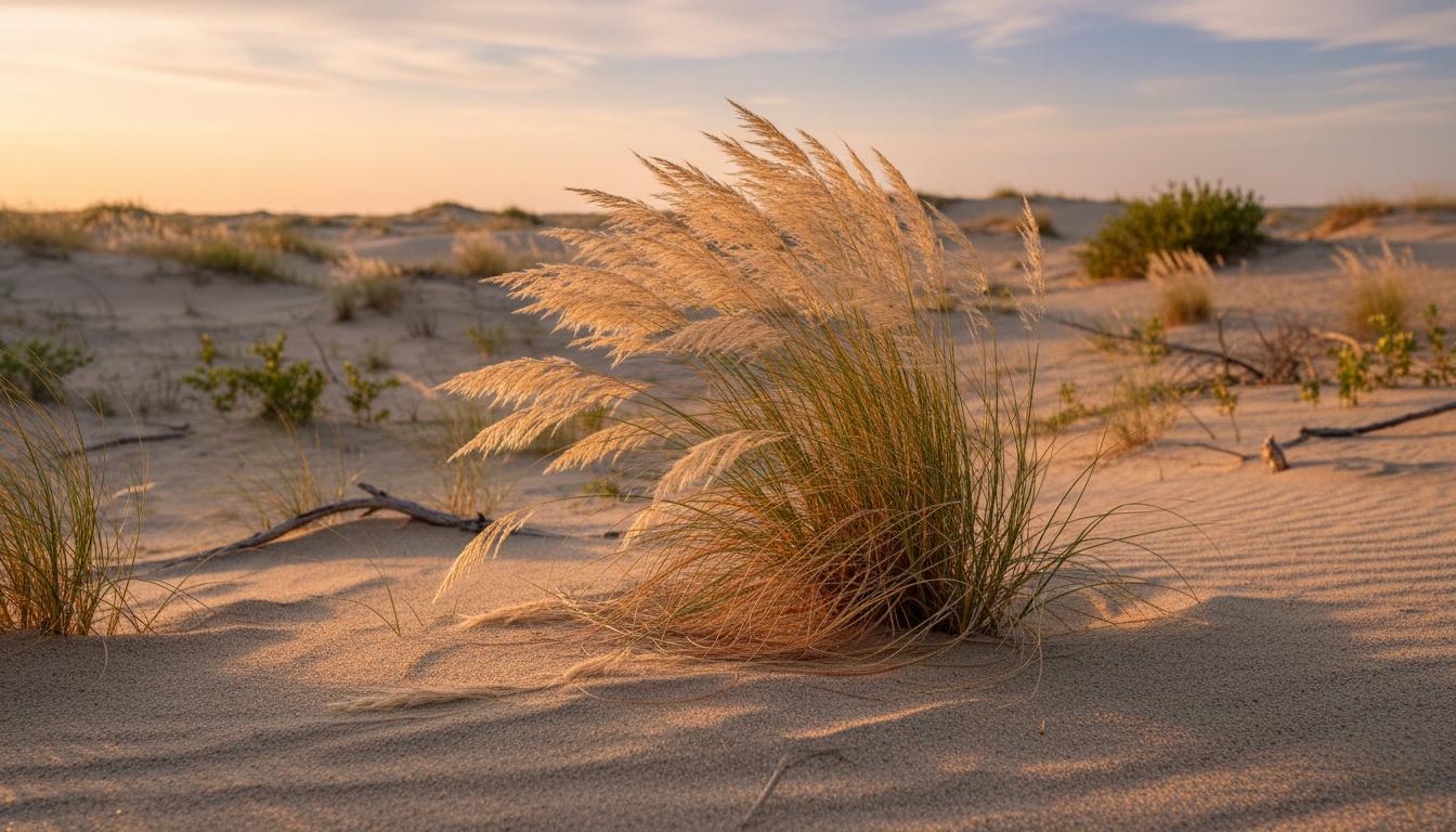 Sand Bluestem (Andropogon Hallii) - Grasses