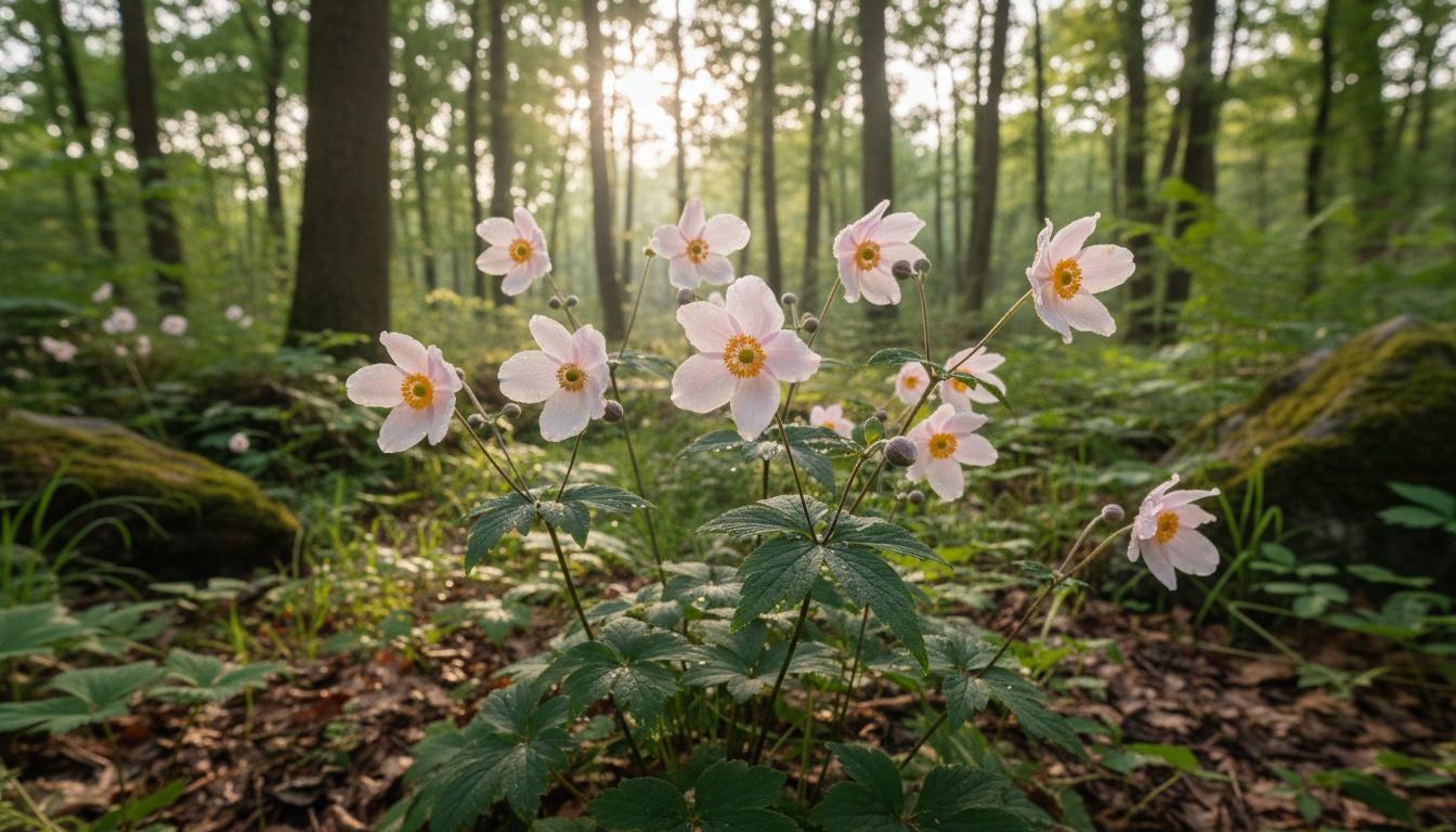 Japanese Windflower 'September Charm' (Anemone Hybrida 'September Charm') - Perennials