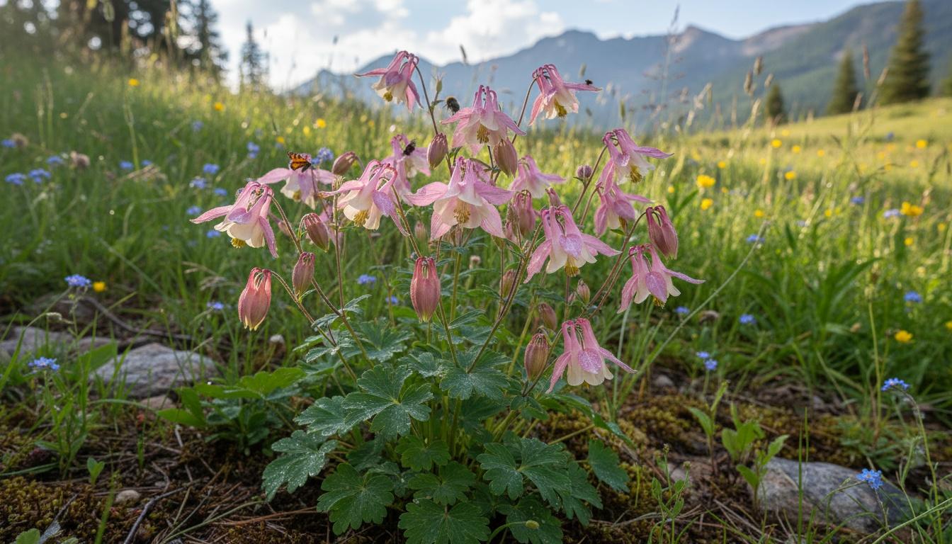 Columbine 'Rose & Pink' (Aquilegia Caerulea Kirigami™ 'Rose & Pink') - Perennials