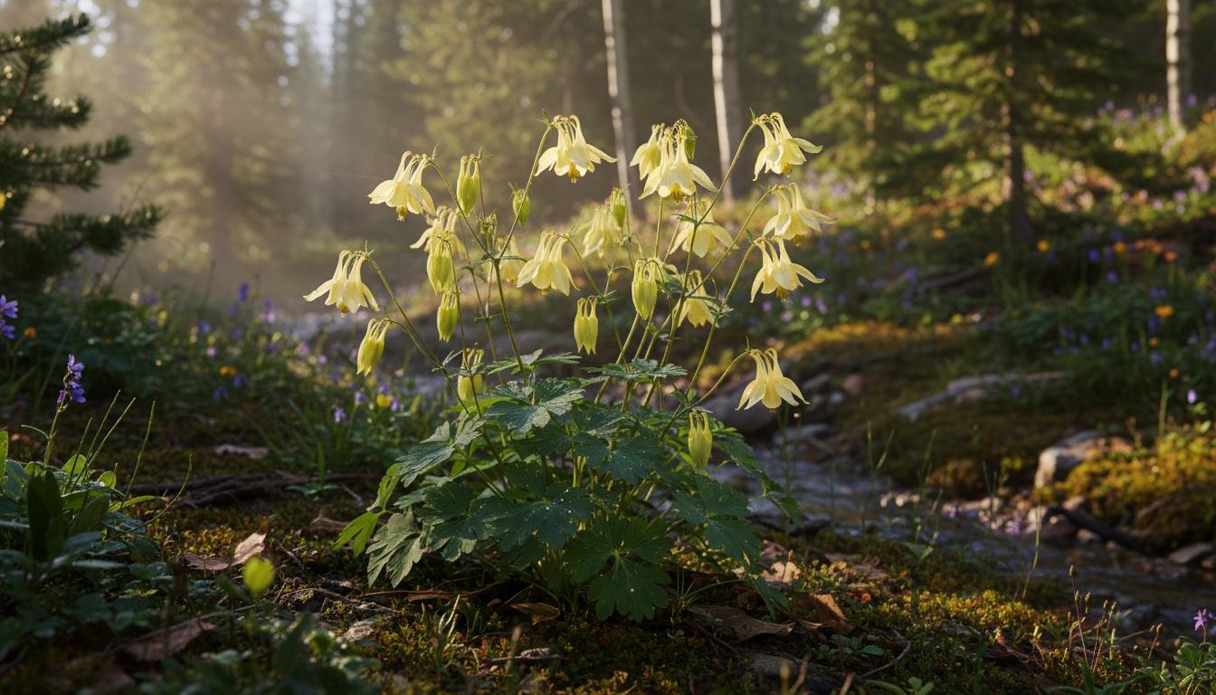 Columbine 'Spring Magic Yellow' (Aquilegia 'Spring Magic Yellow') - Perennials
