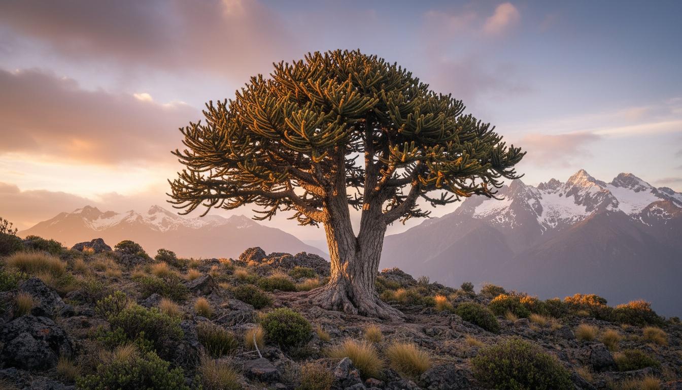 Monkey Puzzle Tree (Araucaria Araucana) - Evergreen Trees