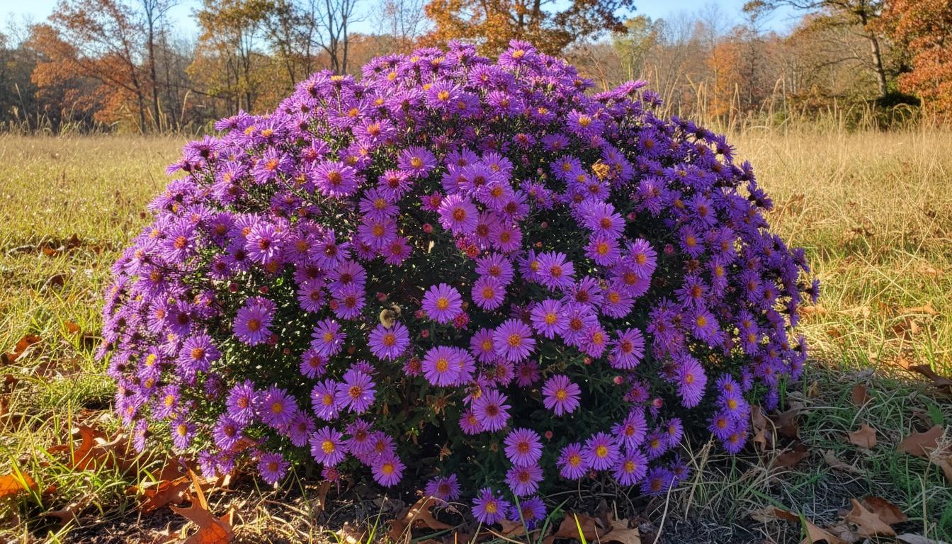 Fall Aster 'Purple Dome ' (Aster Novae-Angliae 'Purple Dome') - Perennials