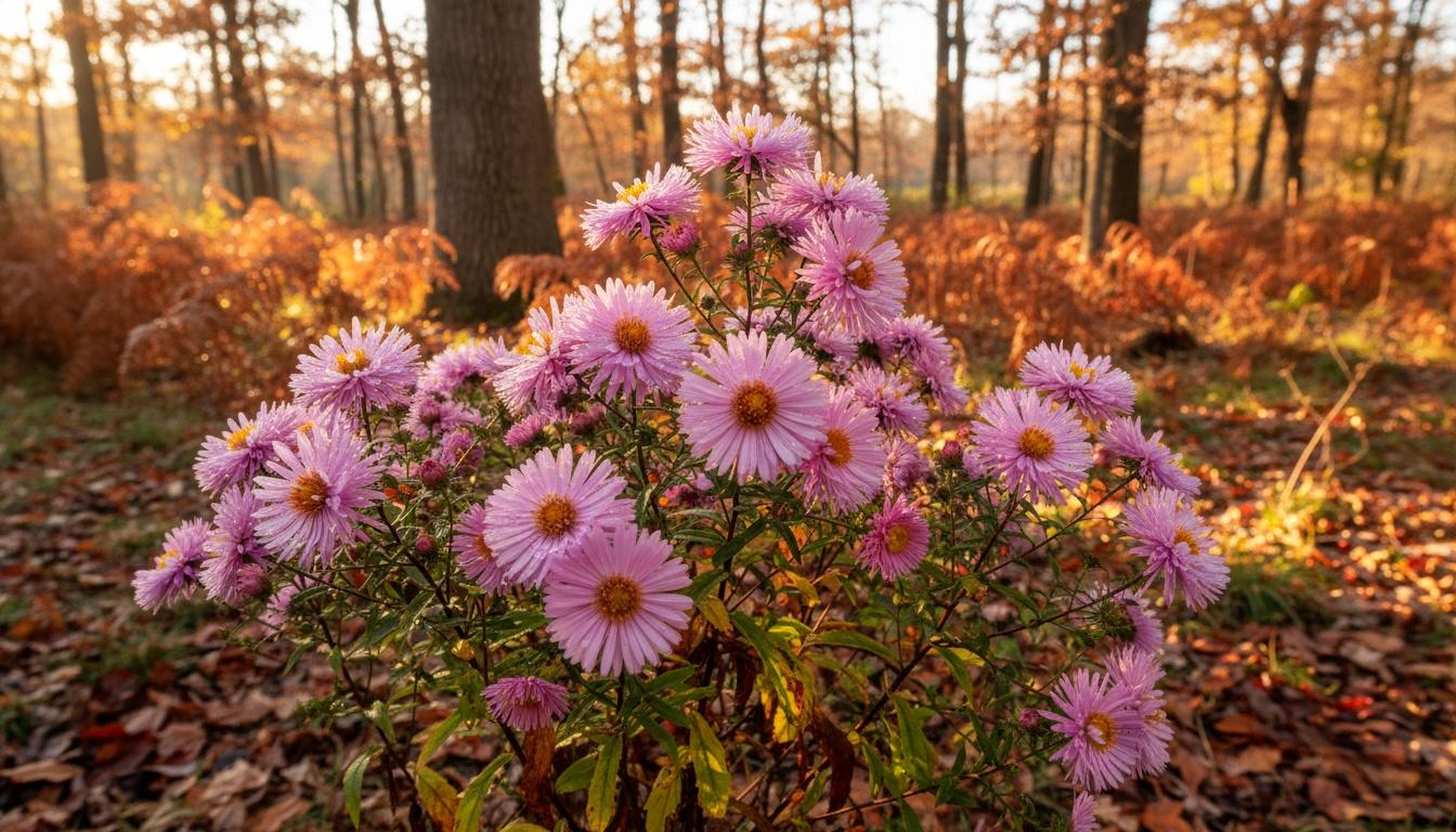 Fall Aster 'Wood' (Aster Novae-Angliae S Pink' 'Wood') - Perennials