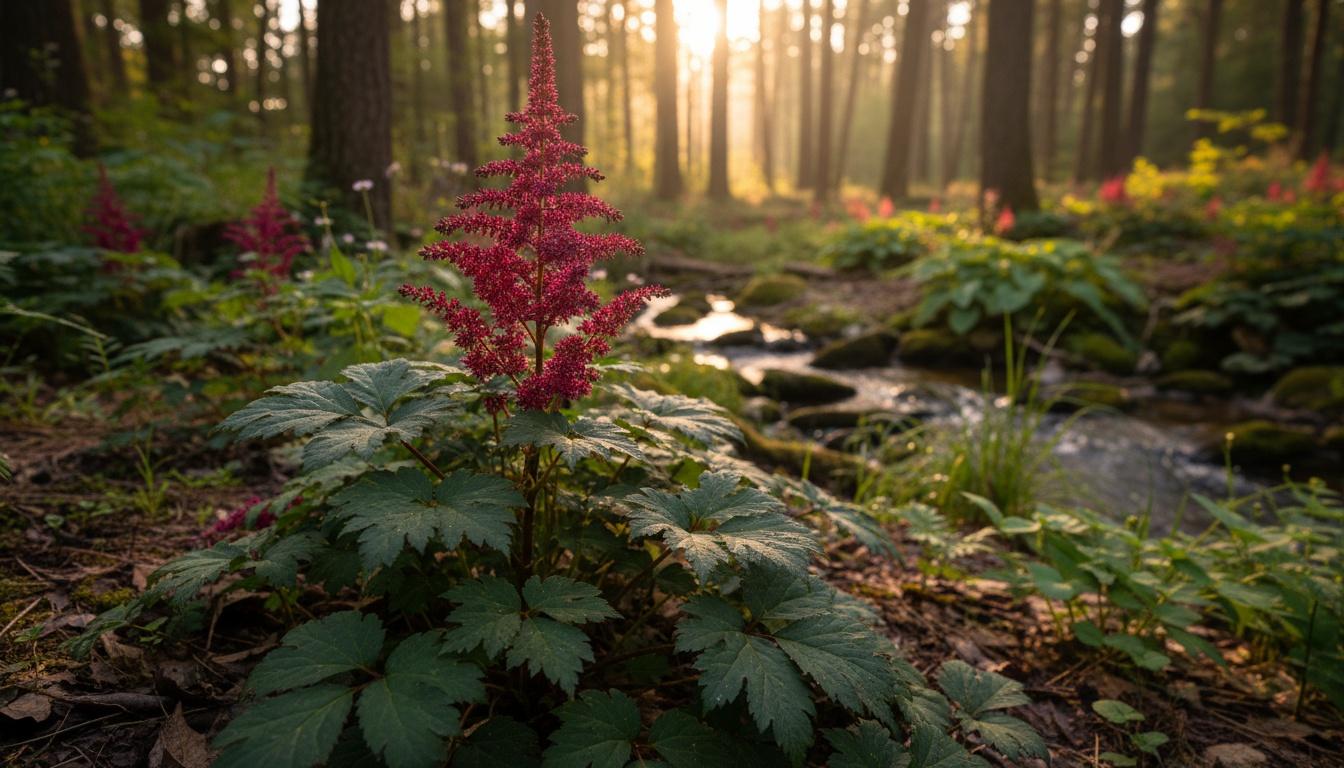 False Goat'S Beard 'Visions In Red' (Astilbe Chinensis 'Visions In Red') - Perennials