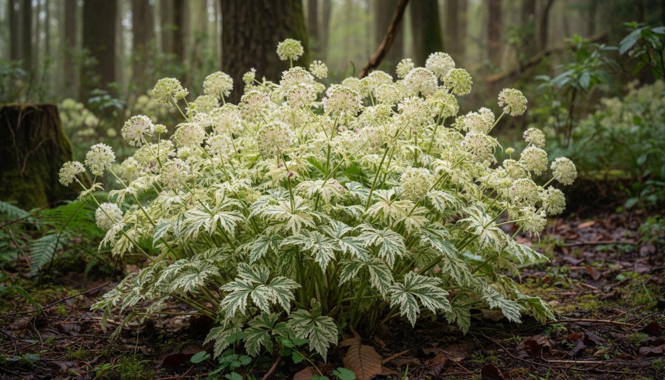 Variegated Masterwort 'Vanilla Gorilla' (Astrantia Major 'Vanilla Gorilla') - Perennials