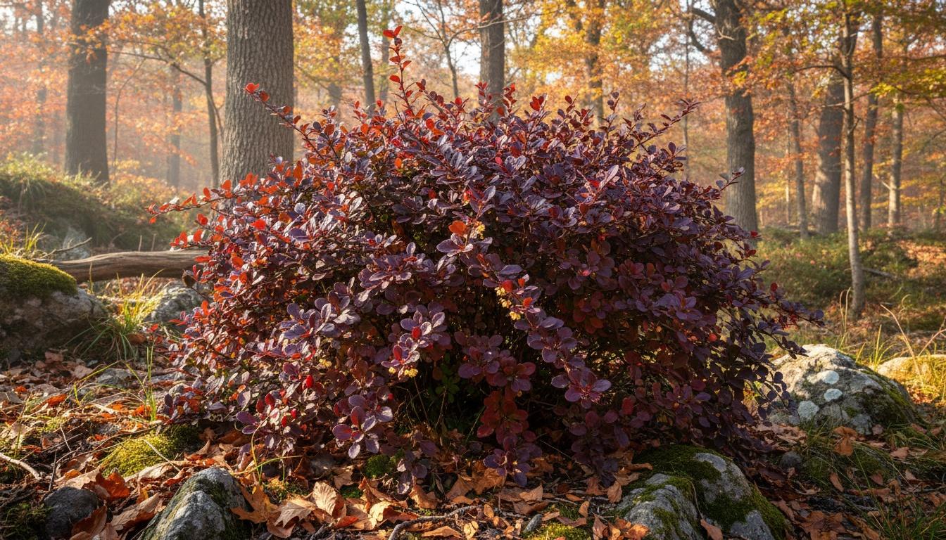 Dwarf Red-Purple Barberry 'Bagatelle' (Berberis Thunbergii Atro 'Bagatelle') - Ground Layers