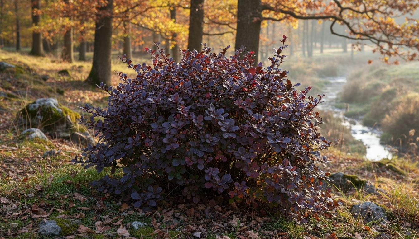 Dwarf Red-Purple Barberry 'Concorde' (Berberis Thunbergii Atro 'Concorde') - Ground Layers