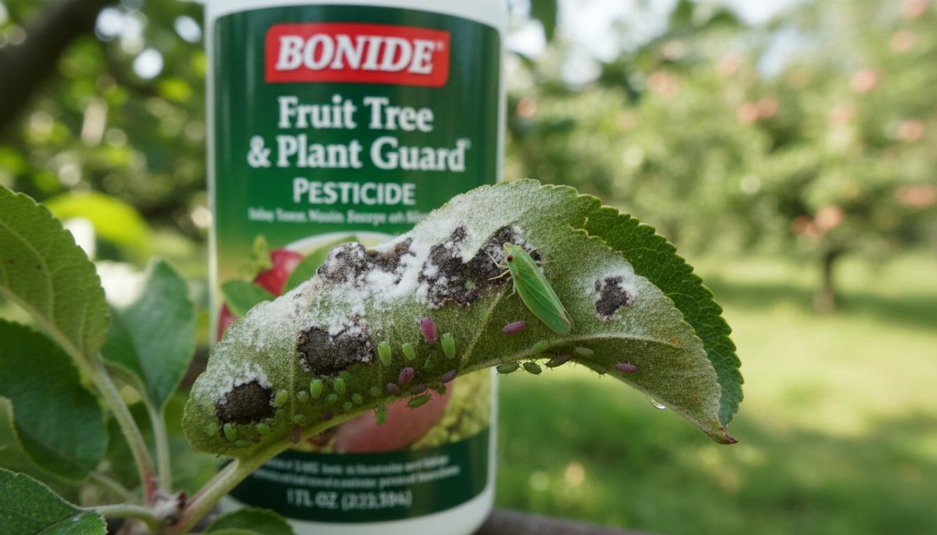 Aphids Powdery Mildew Apple Scab Leafhopper (Bonide® Fruit Tree & Plant Guard Pesticide) - Fruit Trees