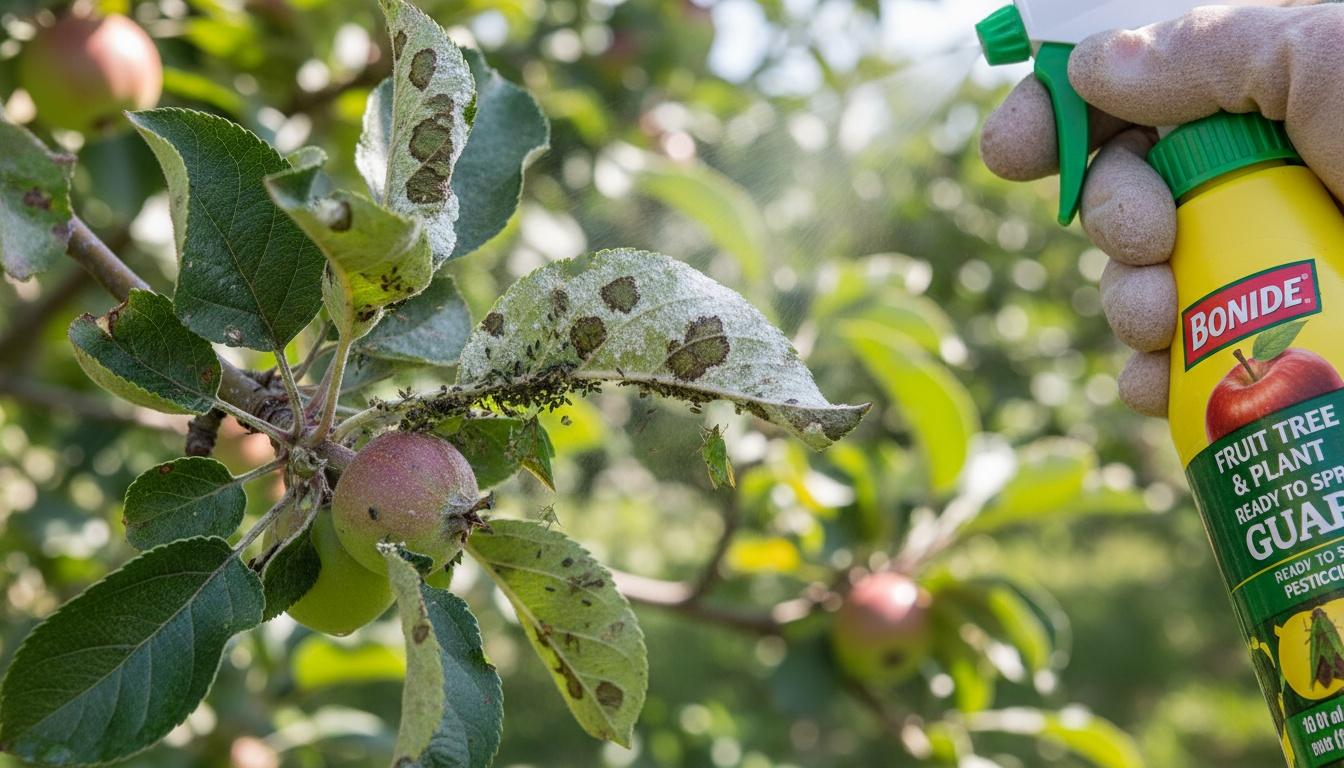 Aphids Leafhoppers Powdery Mildew Apple Scab (Bonide® Fruit Tree & Plant Guard Ready To Spray Pesticide) - Fruit Trees