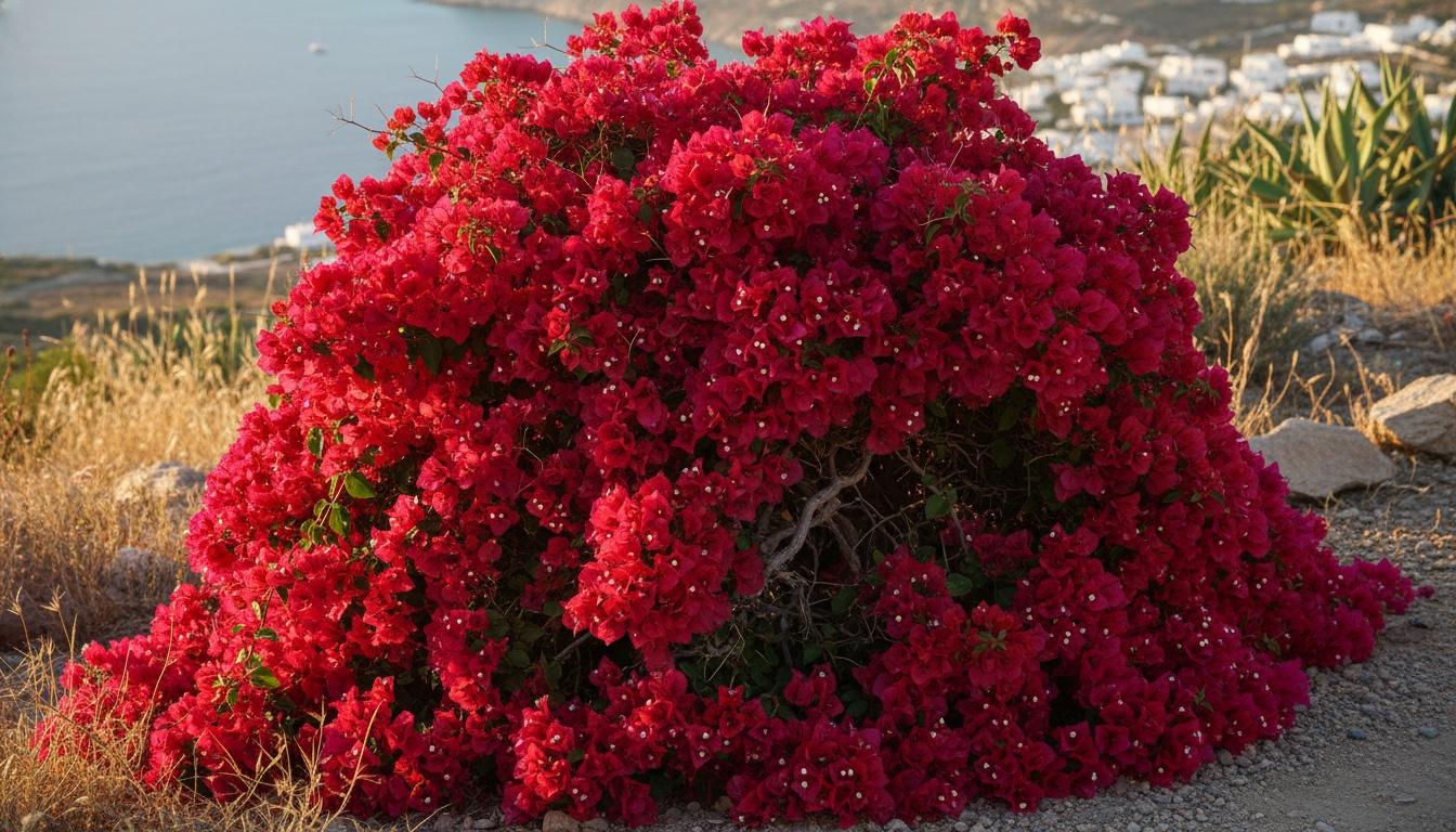 Ruby Red Bougainvillea (Bougainvillea Glabra) - Ground Layers