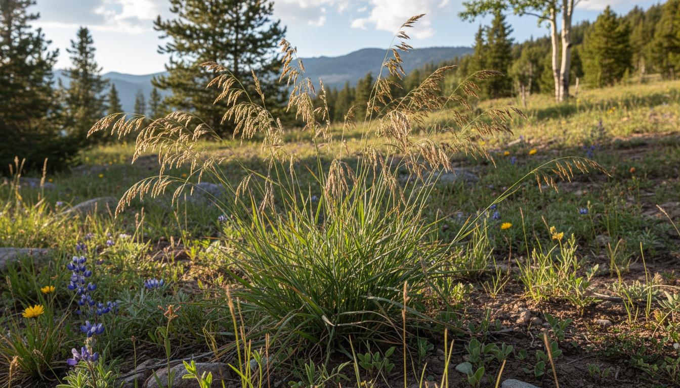 Mountain Brome (Bromus Marginatus) - Grasses