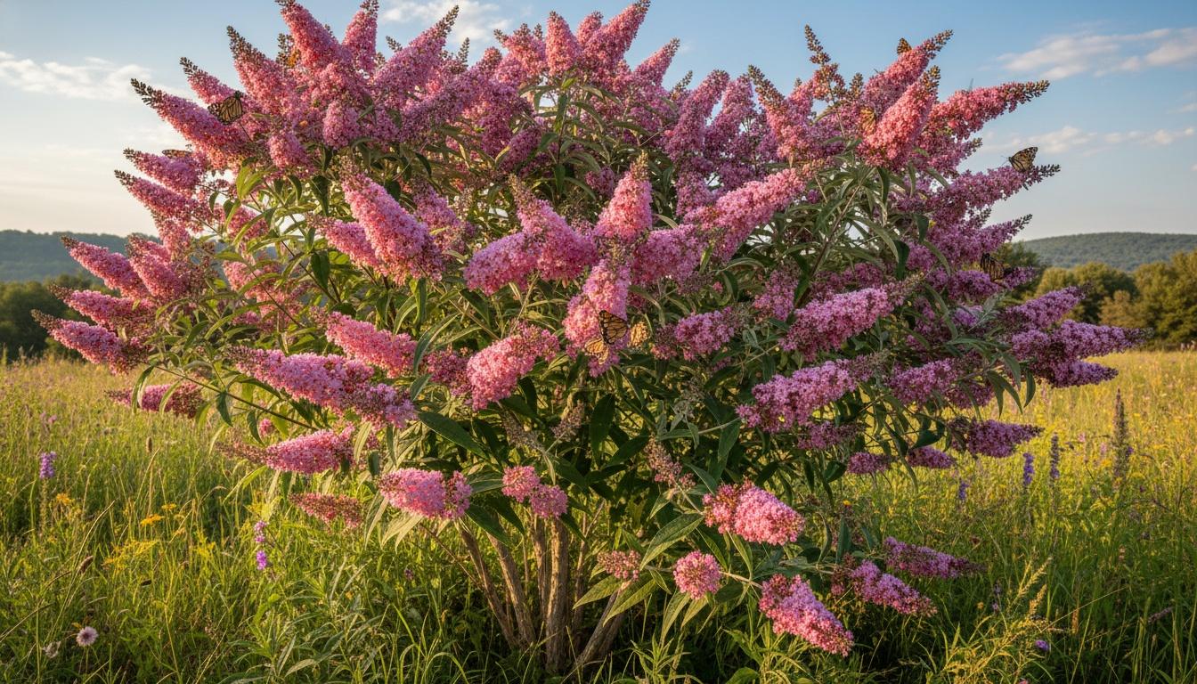 Pink Delight Butterfly Bush (Buddleja Davidii 'Pink Delight') - Ground Layers