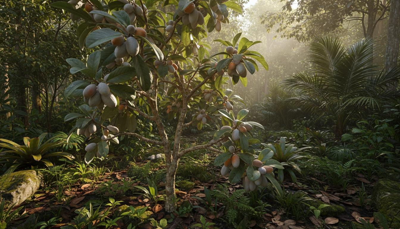 Silver Peanut Butter Fruit (Bunchosia Argentea) - Fruit Trees