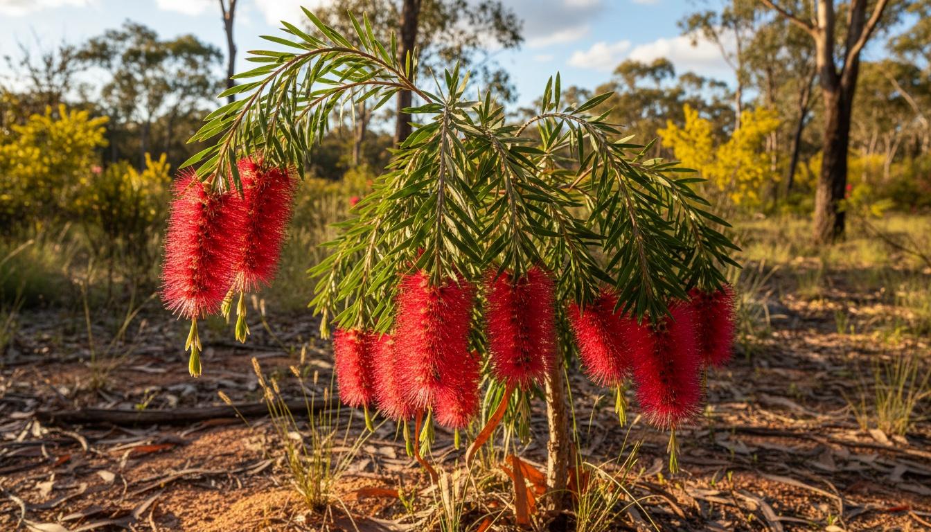 Slim Weeping Bottlebrush (Callistemon Viminalis) - Ground Layers