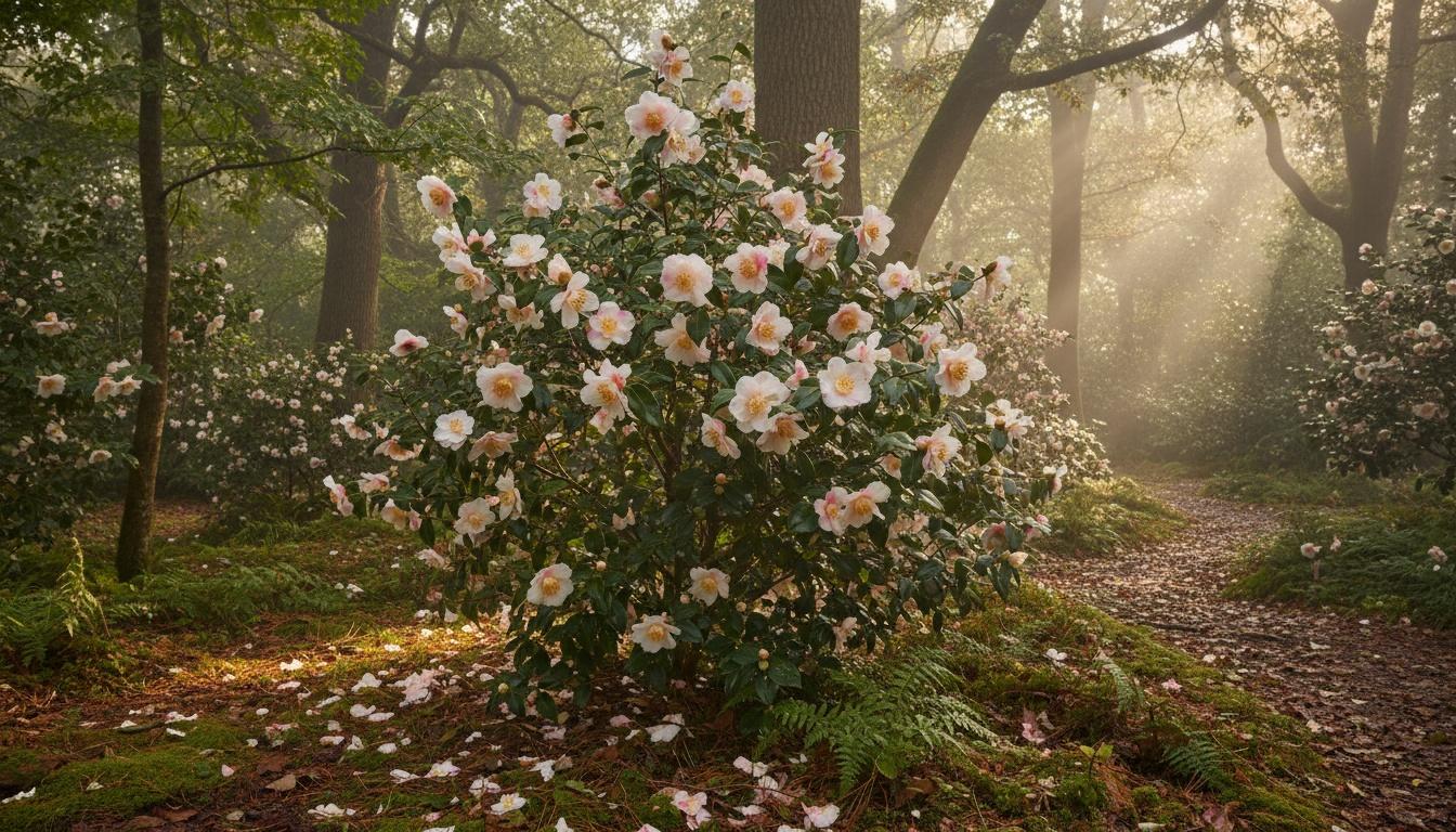 Camellia High Fragrance (Camellia Japonica × Camellia Lutchuensis ‘High Fragrance’) - Ground Layers