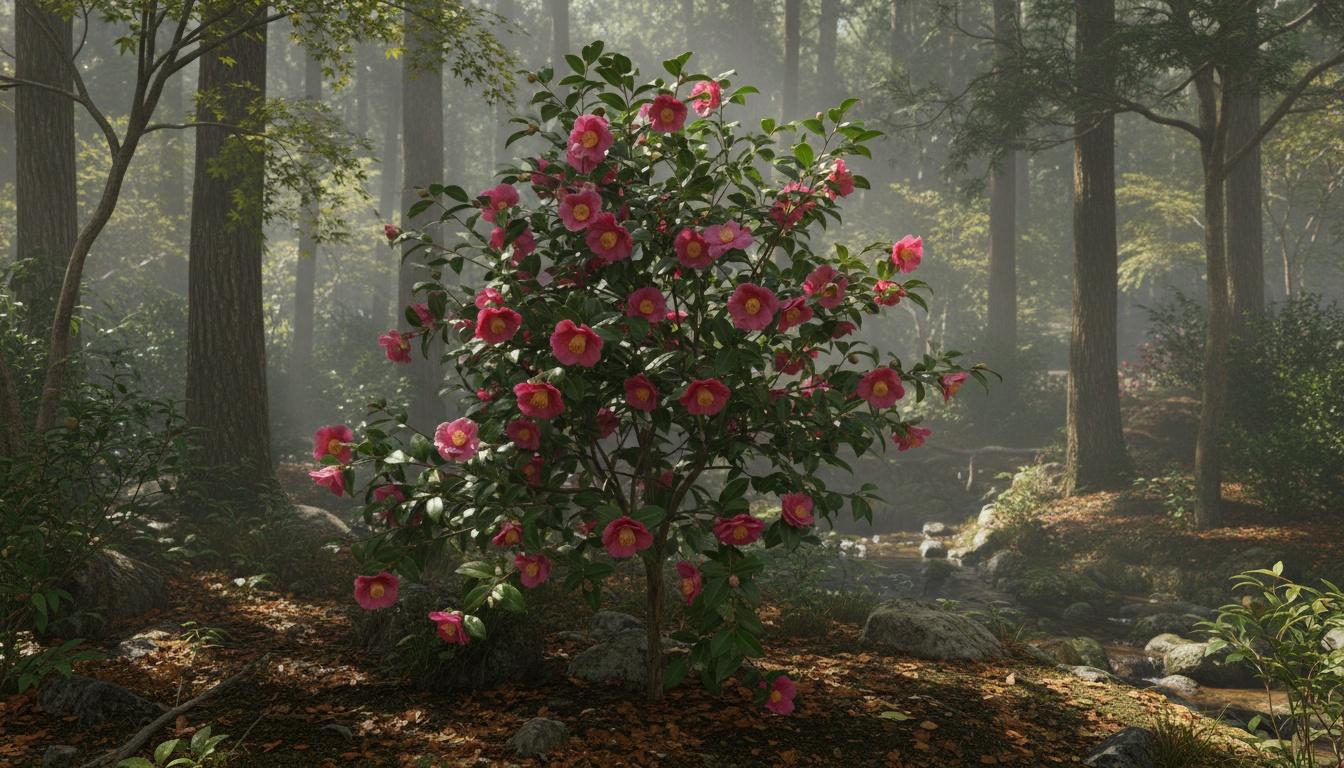 Shishi Gashira Camellia (Camellia Sasanqua 'Shishi Gashira') - Ground Layers