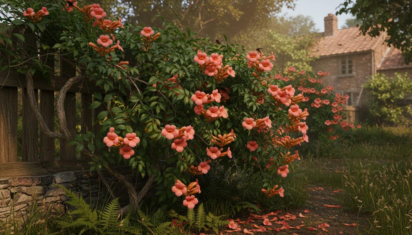 Trumpet Vine 'Madame Galen' (Campsis Radicans 'Madame Galen') - Perennials