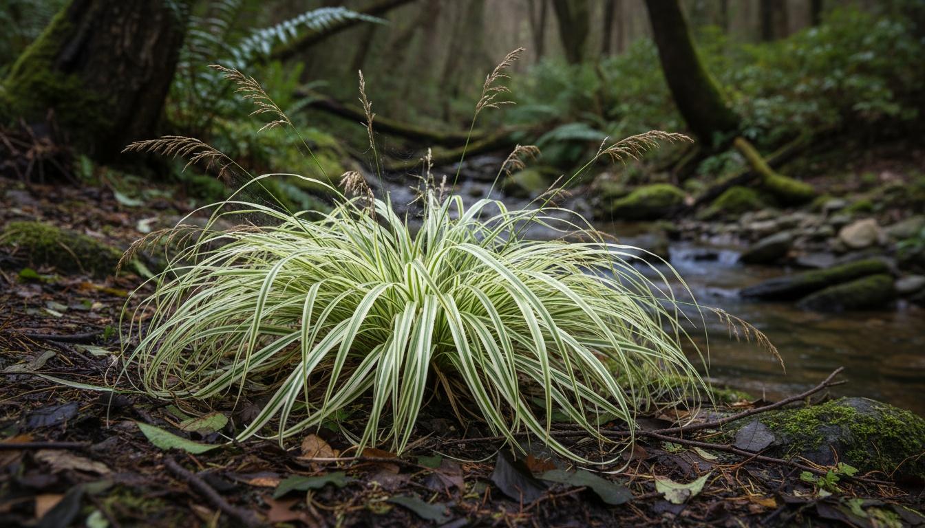 Variegated Sedge Grass 'Et Crx01' Feather Falls™ Feather Falls™ (Carex  Pp26199 'Et Crx01') - Grasses