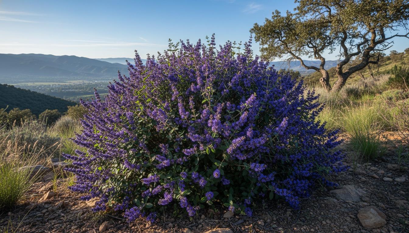 Bluebeard Blue Mist Or False Spirea 'Ct-9-12' Pp27426 Beyond Midnight® Pp27426 Beyond Midnight® (Caryopteris X Clandonensis 'Ct-9-12') - Ground Layers