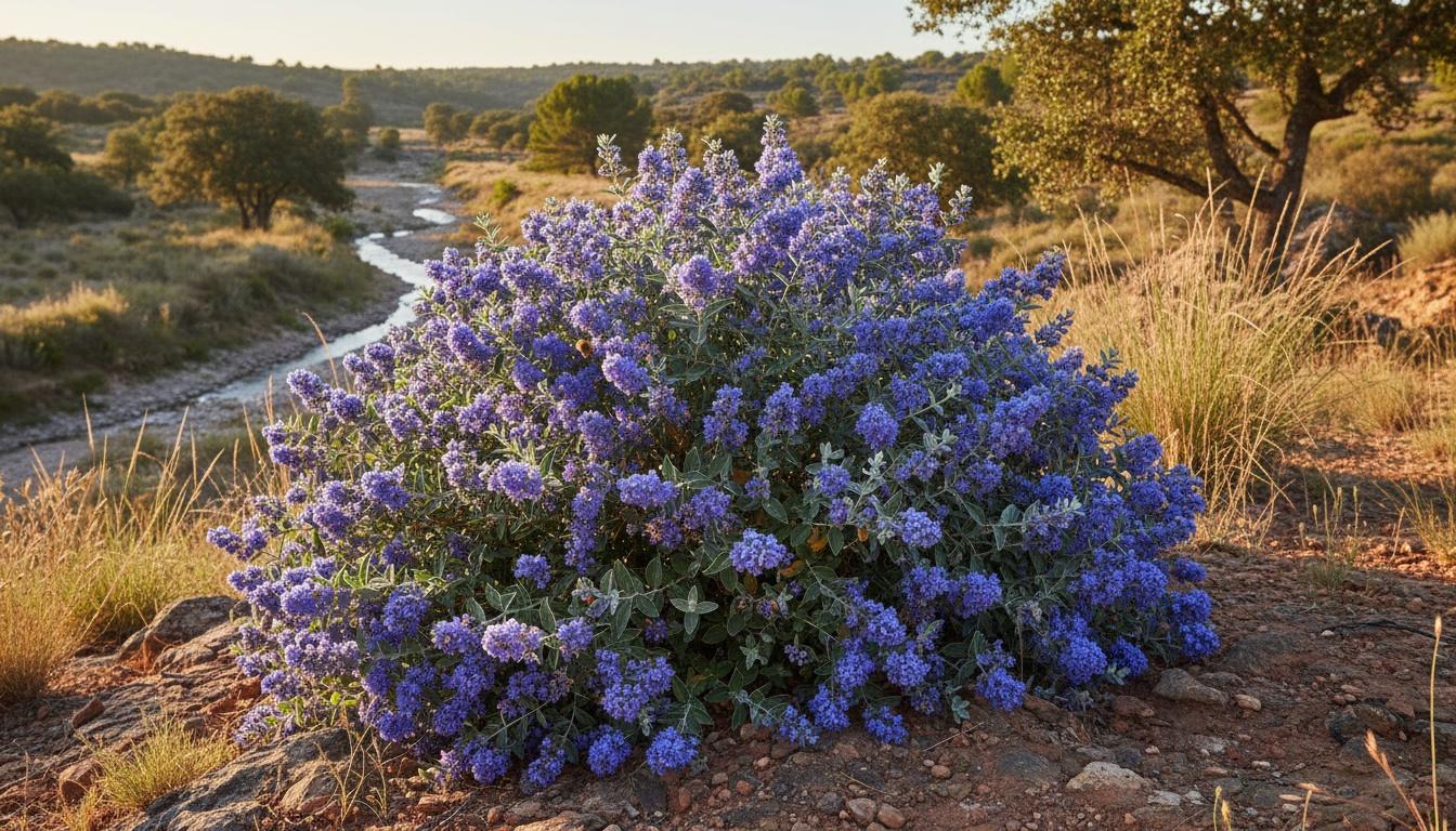 Bluebeard Blue Mist Or False Spirea 'Inoveris' Ppp17837 Grand Bleu™ Ppp17837 Grand Bleu™ (Caryopteris X Clandonensis 'Inoveris') - Ground Layers