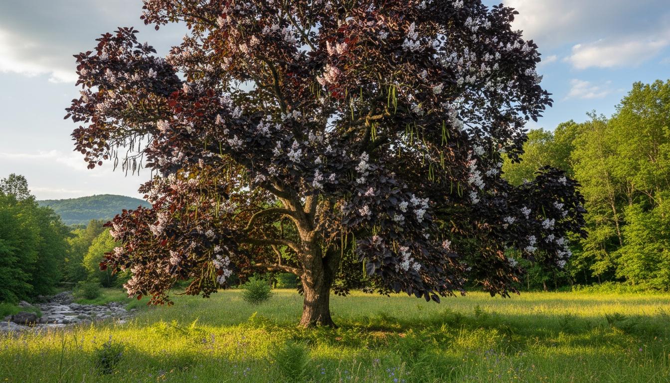 Purple Catalpa 'Purpurea' (Catalpa X Erubescens 'Purpurea') - Flowering Trees