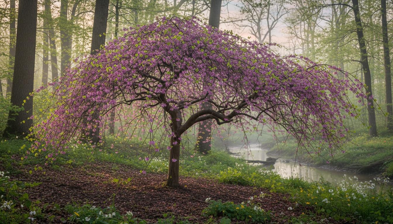 Weeping Eastern Redbud 'Covey' Lavender Twist® Lavender Twist® (Cercis Canadensis 'Covey') - Flowering Trees