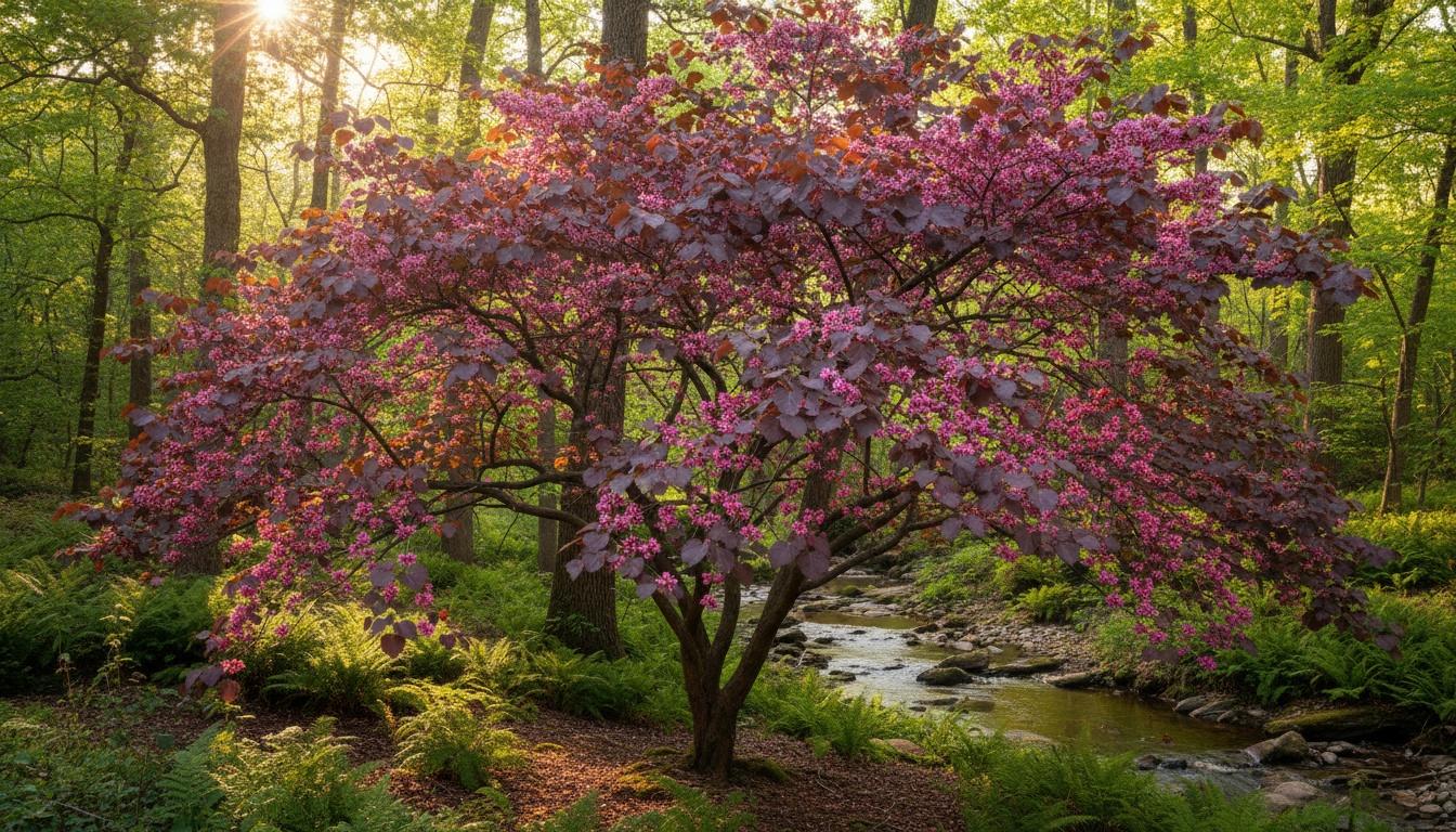 Forest Pansy Redbud (Cercis Canadensis 'Forest Pansy') - Flowering Trees