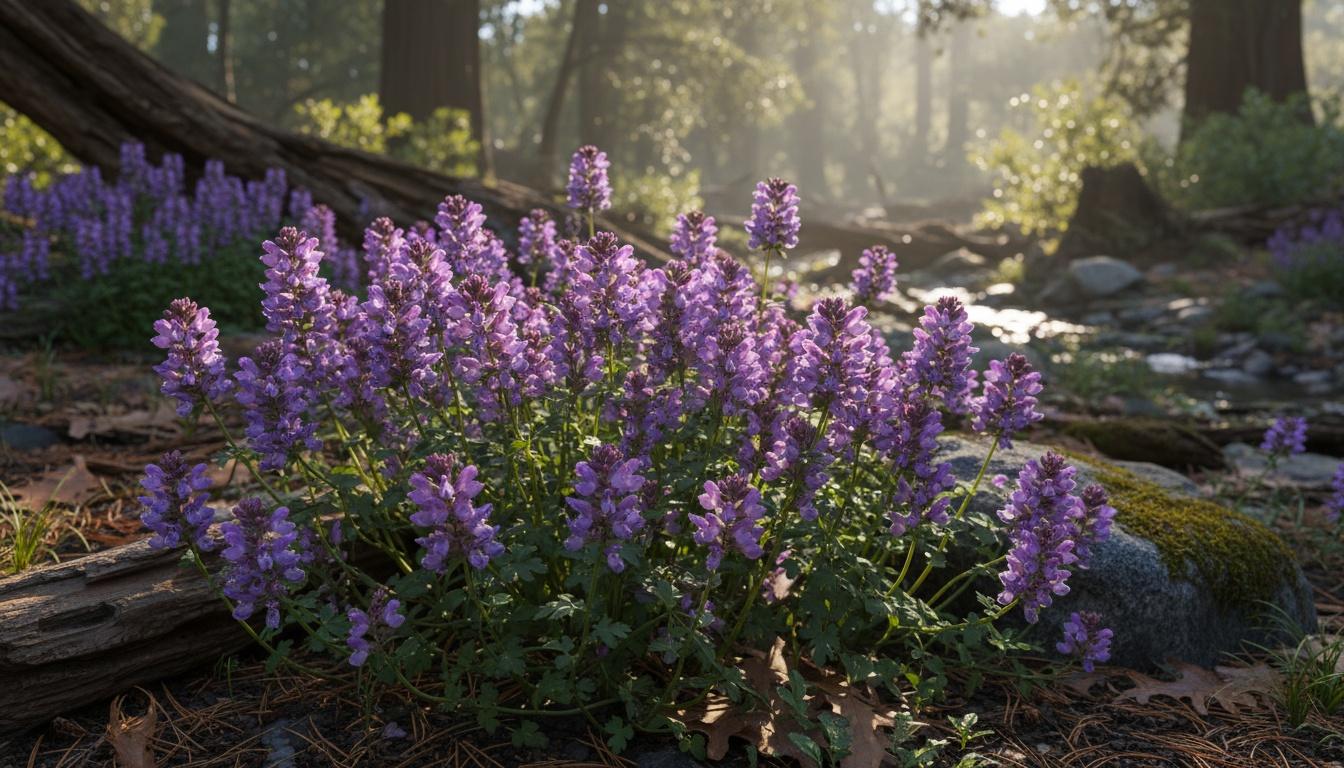 Purple Chinese Houses (Collinsia Heterophylla) - Perennials