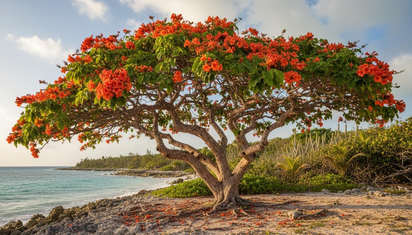Geiger Tree (Cordia Sebestena) - Flowering Trees