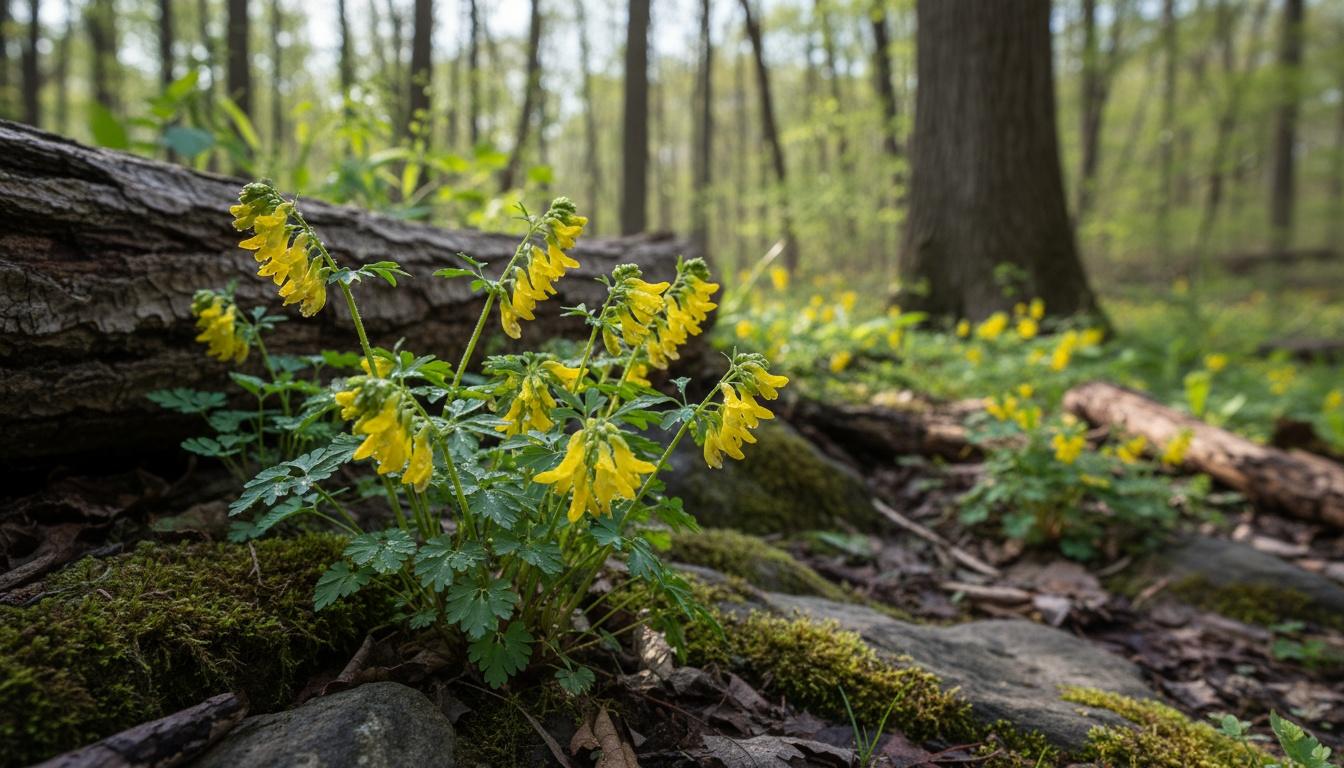 Yellow Fumewort (Corydalis Flavula) - Perennials