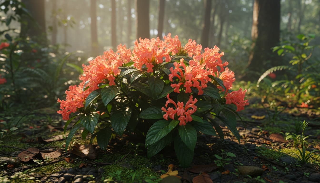 Firecracker Plant (Crossandra Infundibuliformis) - Perennials