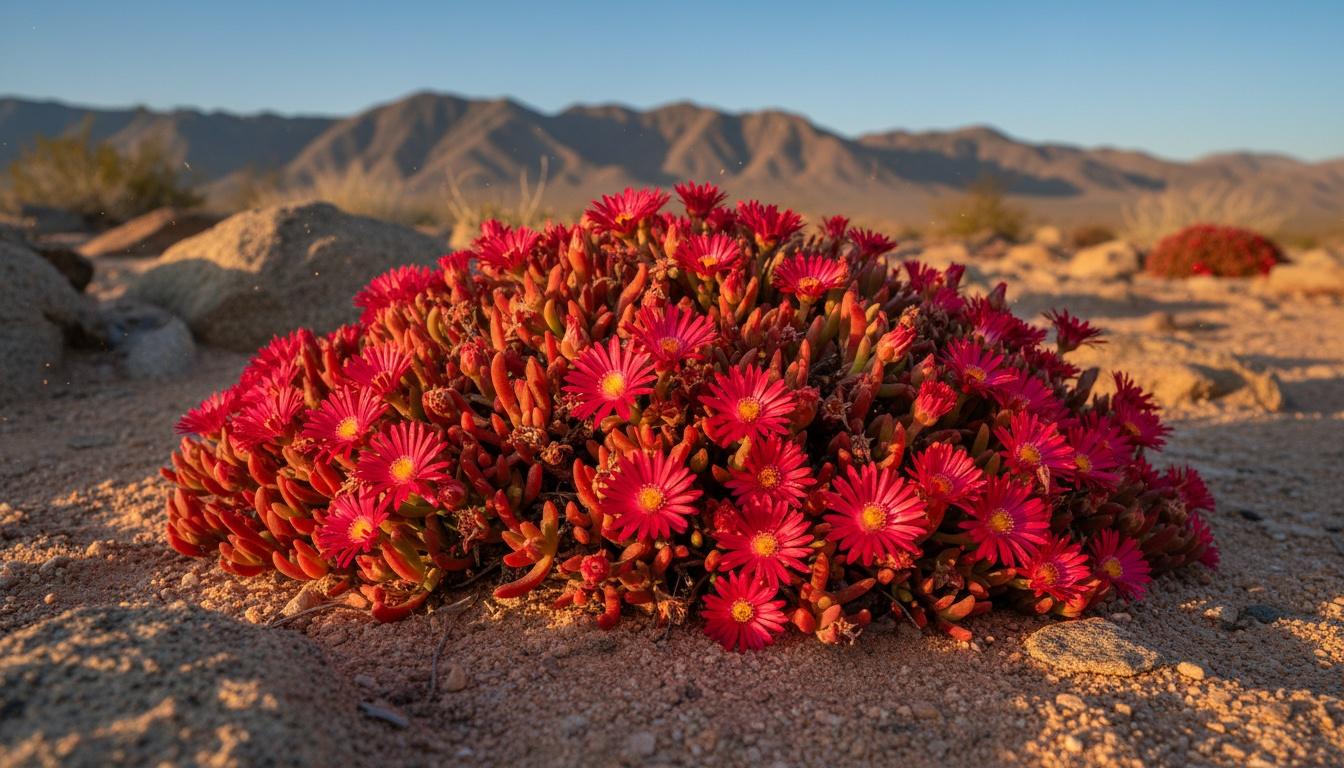 Red Iceplant 'Psdold' Red Mountain Flame® Red Mountain Flame® (Delosperma 'Psdold') - Succulents
