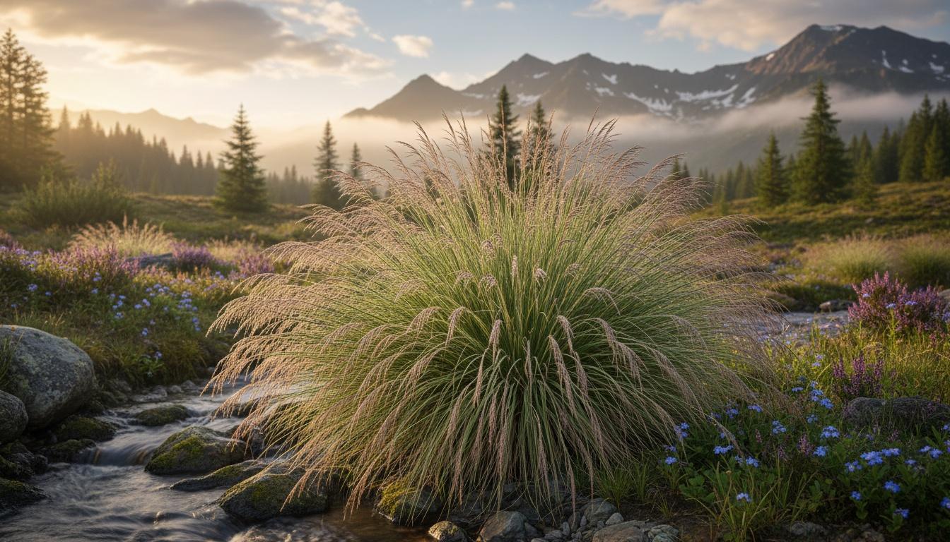 Dwarf Tufted Hairgrass 'Pixie Fountain' (Deschampsia Cespitosa 'Pixie Fountain') - Grasses
