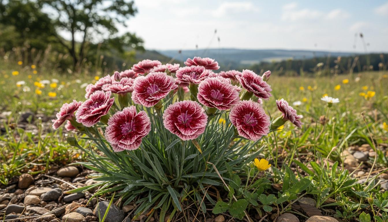 Pinks Carnation 'Cranberry Cocktail' (Dianthus Fruit Punch® Pp28603 'Cranberry Cocktail') - Perennials