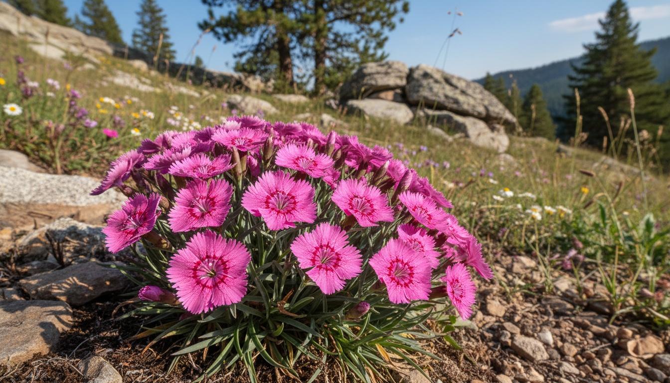 Pinks 'Neon Star' (Dianthus Star™ Single Pp14549 'Neon Star') - Perennials