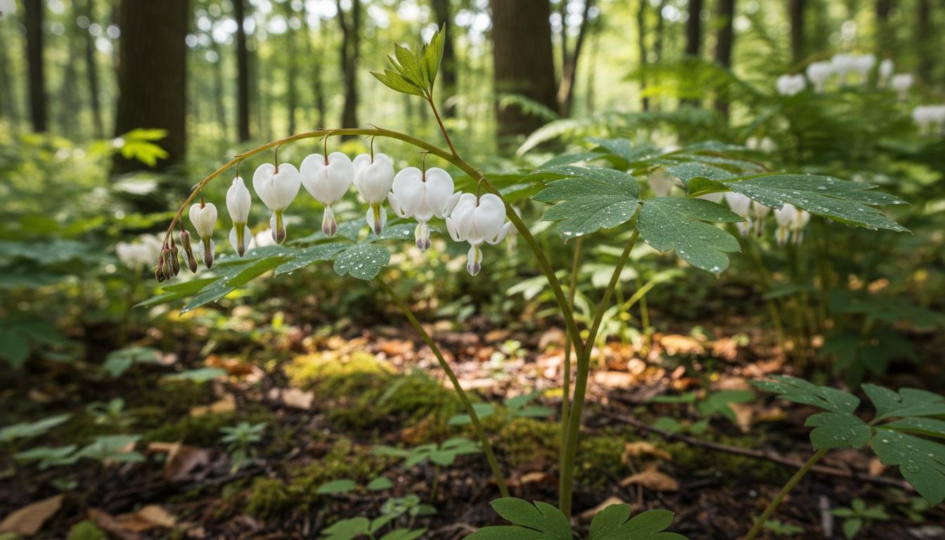 White Bleeding Heart 'Alba' (Dicentra Spectabilis 'Alba') - Perennials
