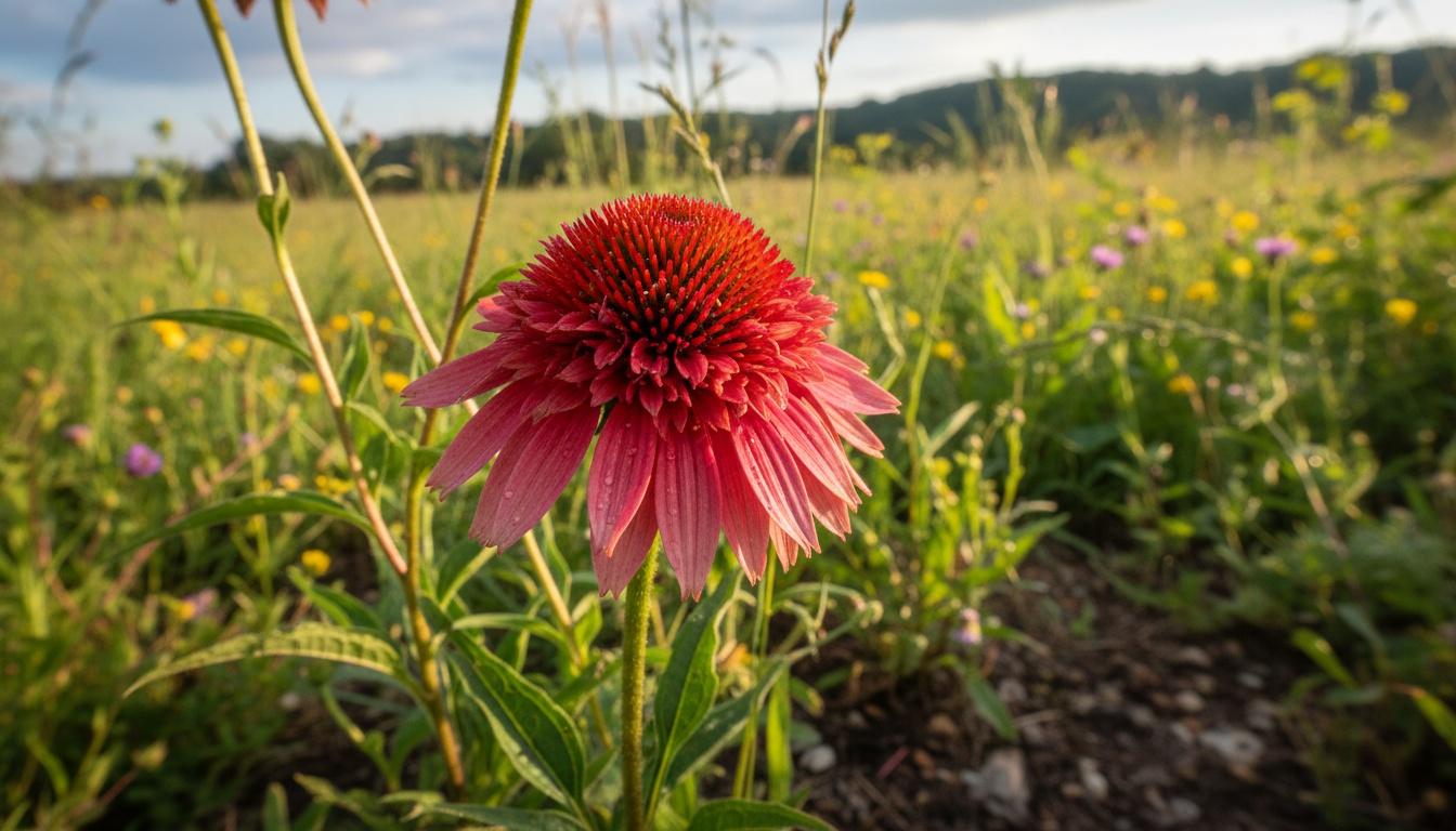 Red Coneflower 'Balscawbux' Pp35760 Double Scoop™ Pp35760 Double Scoop™ (Echinacea  Strawberry Deluxe 'Balscawbux') - Perennials